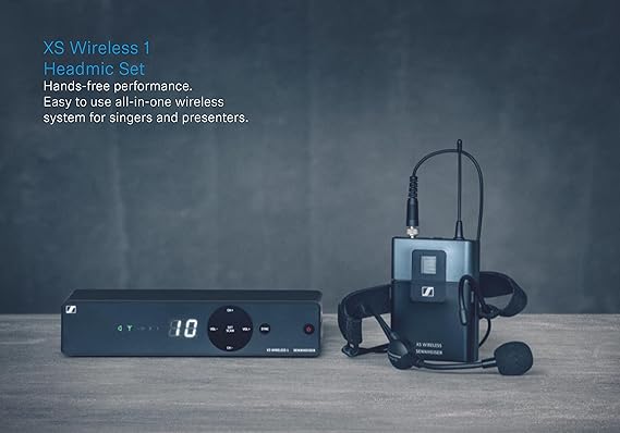 Sennheiser Wireless Headset Mic XSW 1-ME3-C - Singers/Presenters/Wind Instruments/Speech/Classroom,/Conference