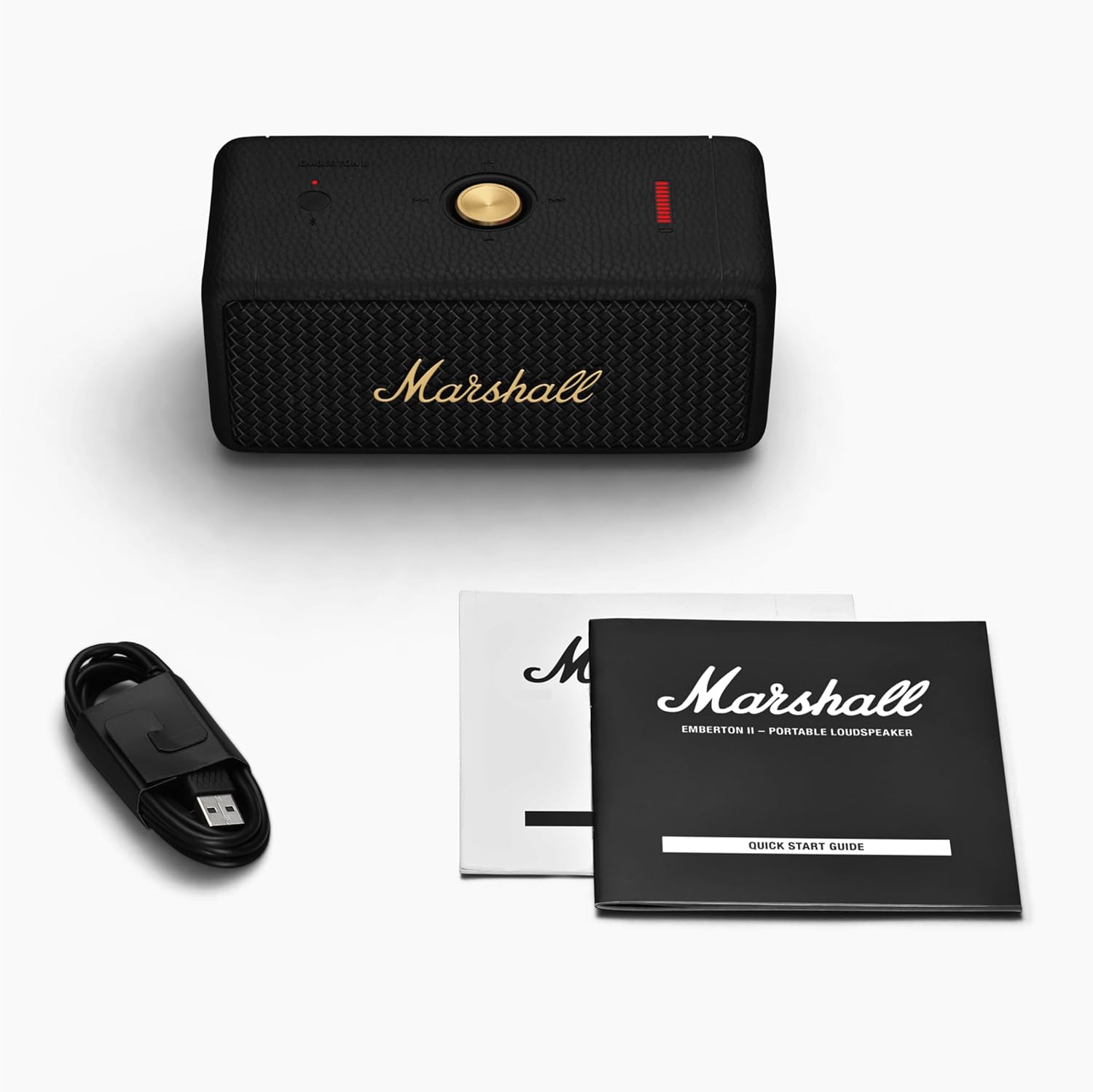 Marshall Emberton II Portable 30+Hour Playtime, (360° Sound), Waterproof 20 W Bluetooth Speaker
