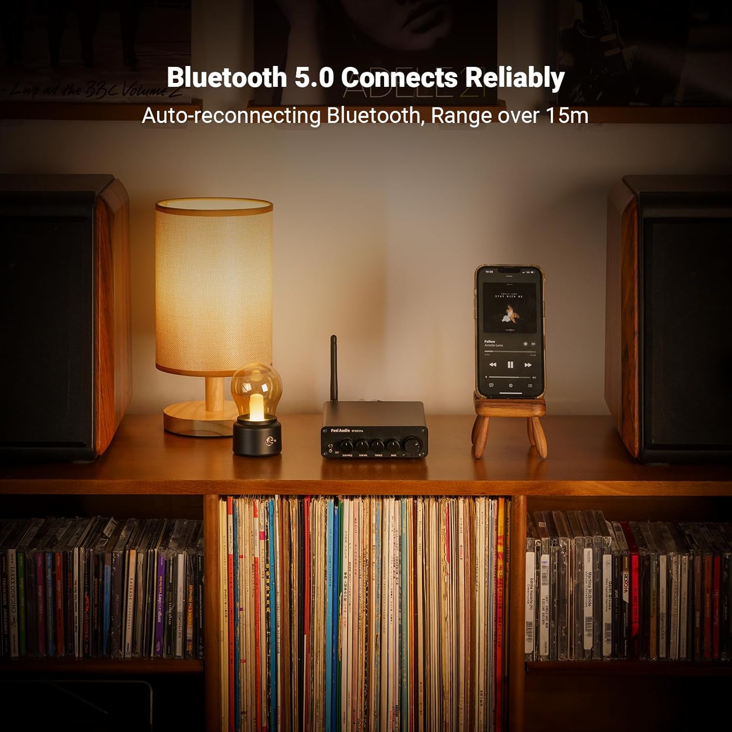 Fosi Audio BT30D Pro Bluetooth 5.0 2.1 Channel Class-D Amplifier with TPA3255 Chip, Subwoofer Output, and High-Power Performance - Audiomaxx India