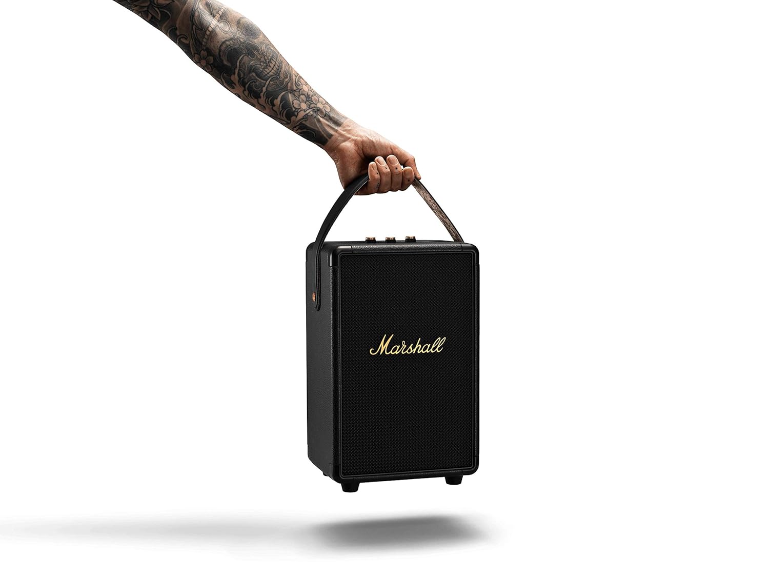 Marshall Tufton 80W Wireless Bluetooth Portable Speaker with 20+ Hours of Playtime,Built with a Rugged, Roadworthy Design and IPX2 Water Resistance,