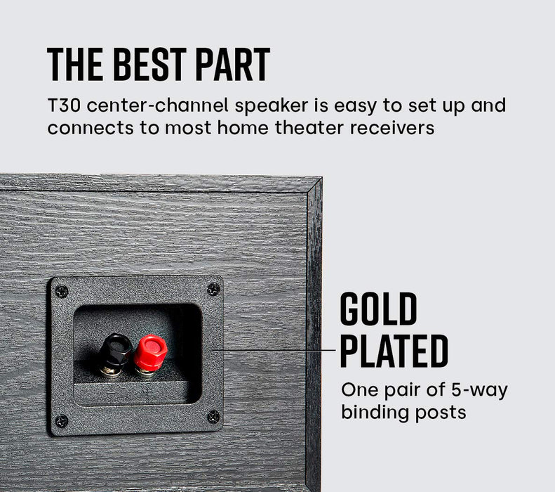 Polk Audio T30 100 Watt Center Speaker - Each