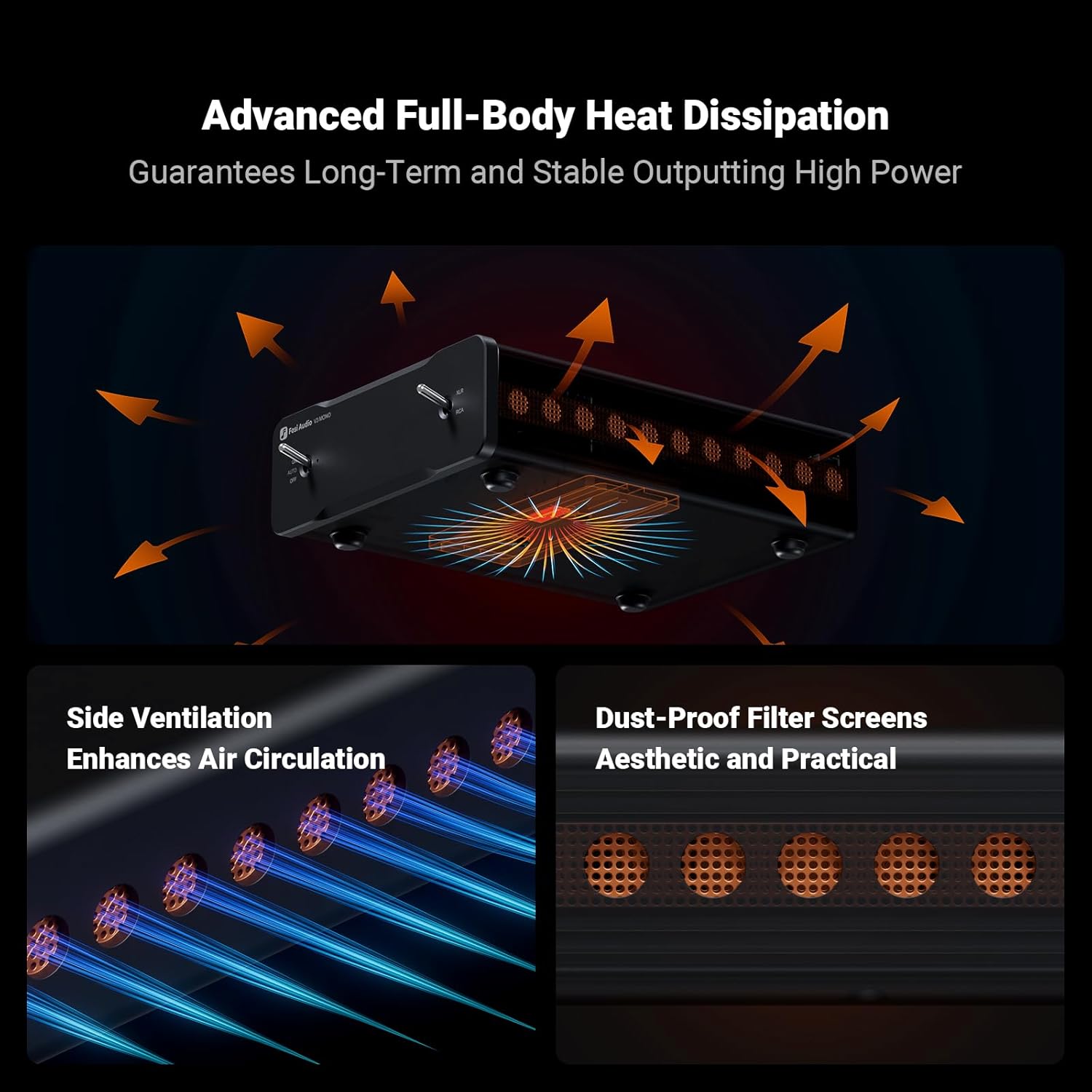 Fosi Audio V3 Mono Class-D Power Amplifier with High-Power TPA3255 Chip, Compact Design, and Audiophile-Grade Performance for Speaker Systems - Audiomaxx India