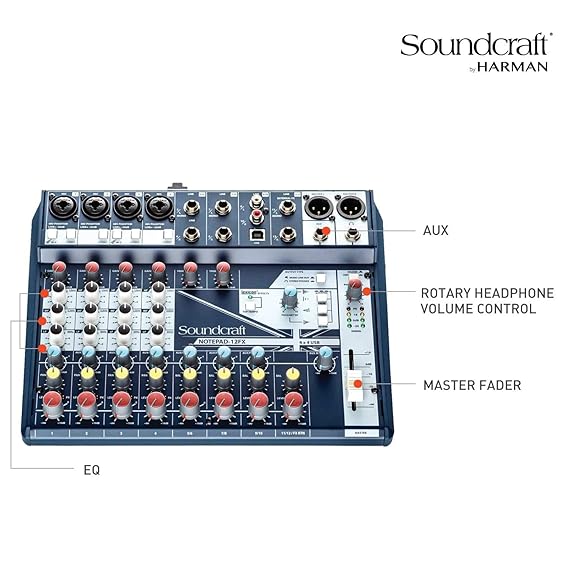 Soundcraft Notepad-12FX Small Format Analog Mixing Console