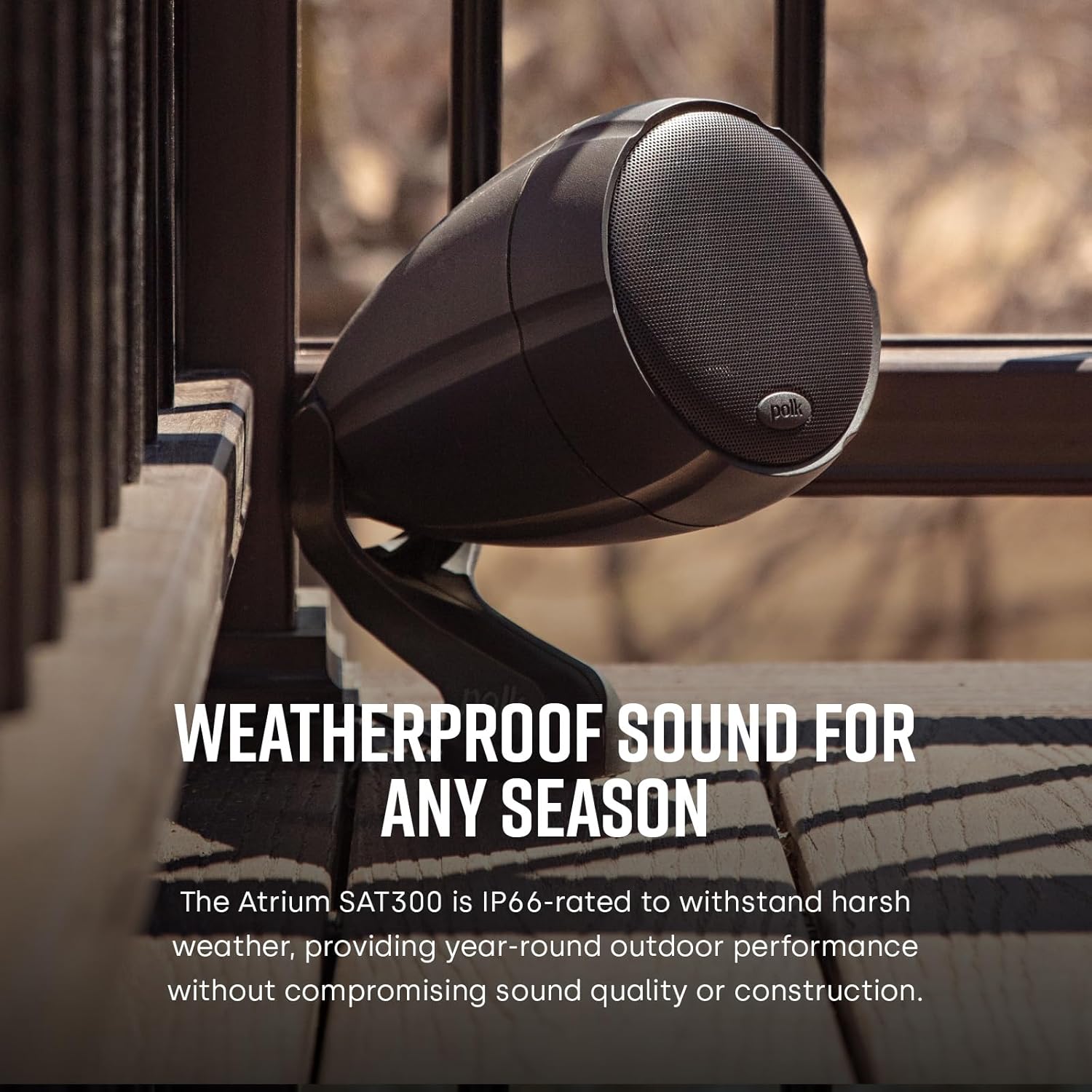 Polk Audio Atrium SAT300 Compact Outdoor, Garden, Poolside, Balcony, Deck  Speaker - Pair - Audiomaxx India