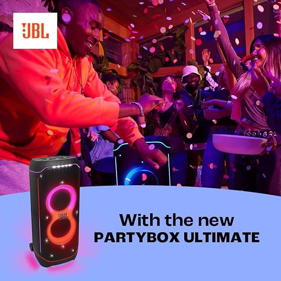 JBL Partybox Ultimate Multi Purpose Party Speaker, with Wi-fi & Bluetooth Connectivity, Wireless, Lightshow