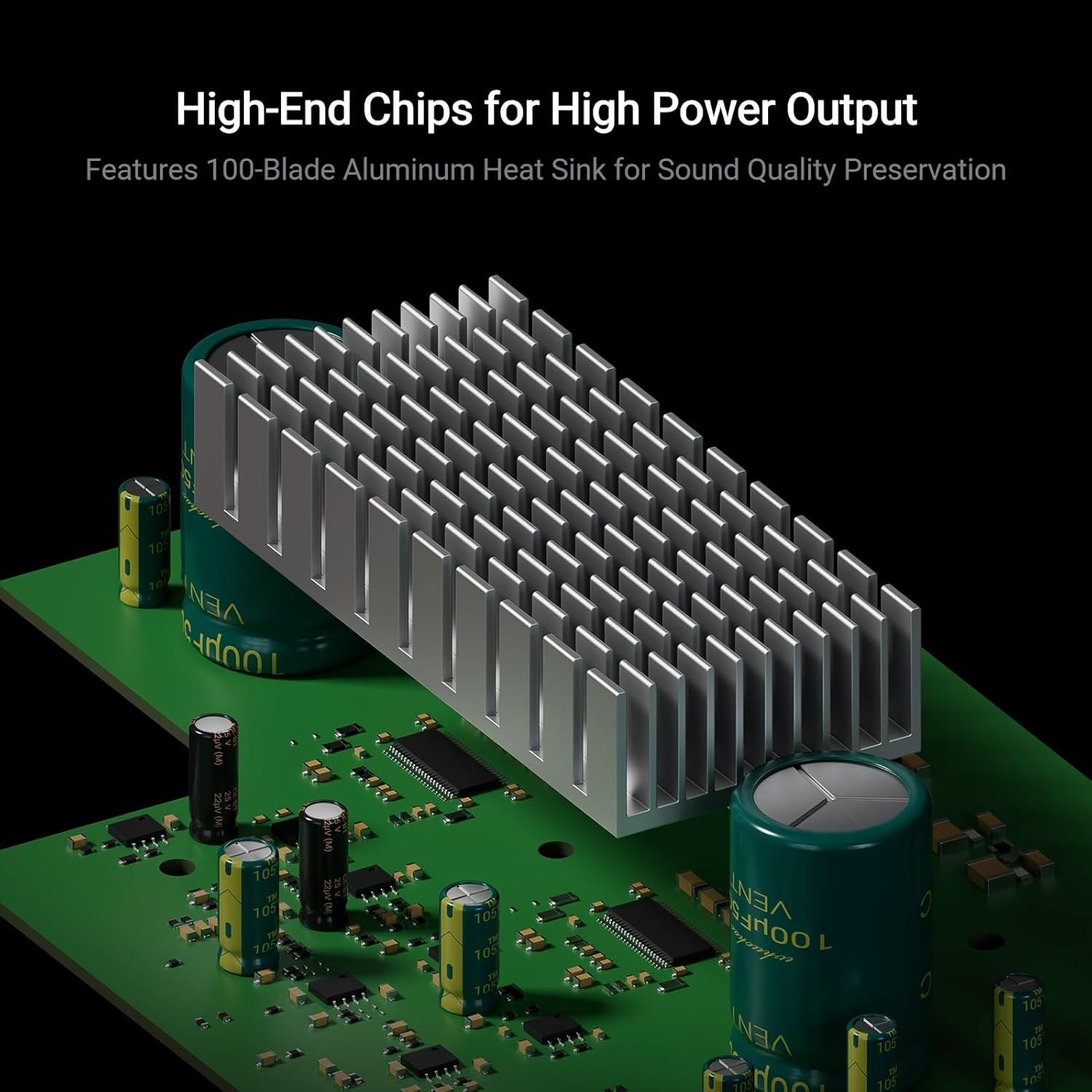 Fosi Audio MC351 Bluetooth 2.1 Channel Class-D Amplifier with TPA3255 Chip, VU Meter Display, Subwoofer Output, and High-Power Hi-Fi Performance - Audiomaxx India