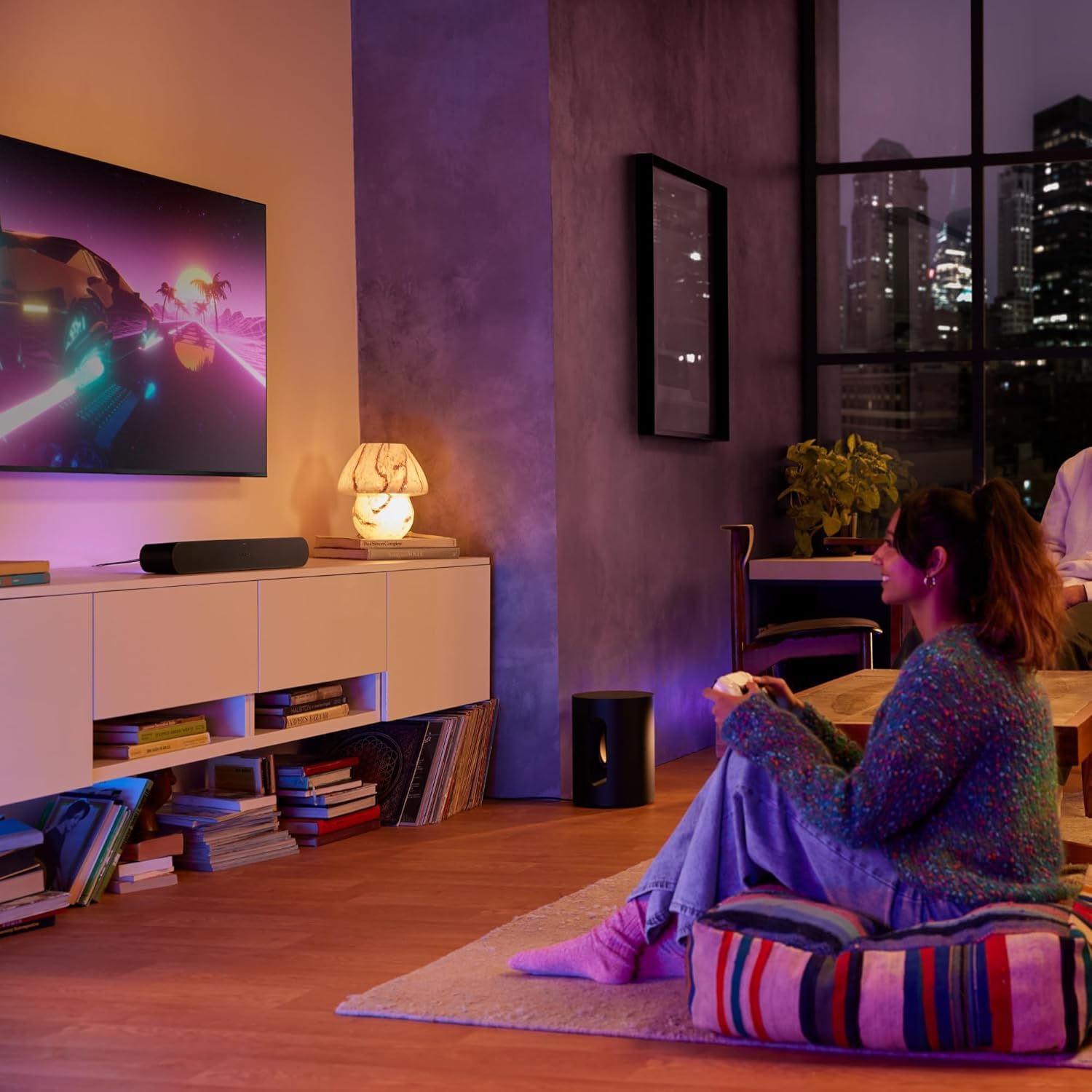 Sonos Sub Mini | Compact Wireless Subwoofer with Bold Bass for TV and Music - Each