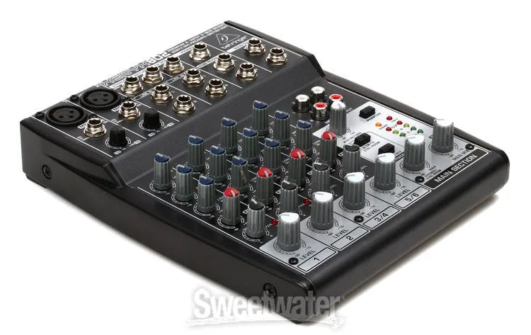 Behringer Xenyx 802 Premium 8-Input 2-Bus Mixer with XENYX Mic Preamps and British EQ