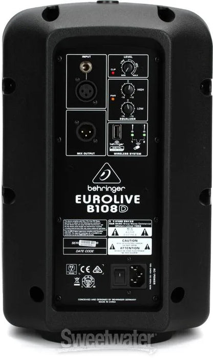 Behringer EUROLIVE B108D 300W 8 Inch Powered Speaker - Each