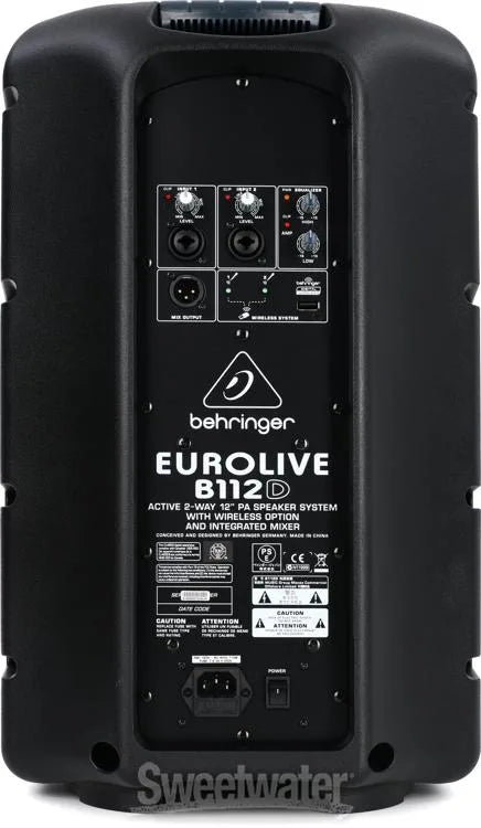 Behringer EUROLIVE B112D 1000W 12 Inch Powered Speaker - Each