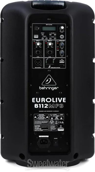 Behringer EUROLIVE B112MP3 1000W 12 Inch Powered Speaker - Each