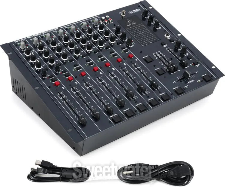 Behringer Pro Mixer DX2000USB Professional 7-Channel DJ Mixer with INFINIUM 'Contact-Free' VCA Crossfader and USB/Audio Interface