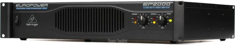 Behringer Europower EP2000 Professional 2000W Stereo Power Amplifier with ATR (Accelerated Transient Response) Technology