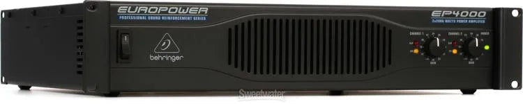 Behringer Europower EP4000 Professional 4000W Stereo Power Amplifier with ATR (Accelerated Transient Response) Technology