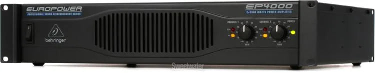 Behringer Europower EP4000 Professional 4000W Stereo Power Amplifier with ATR (Accelerated Transient Response) Technology