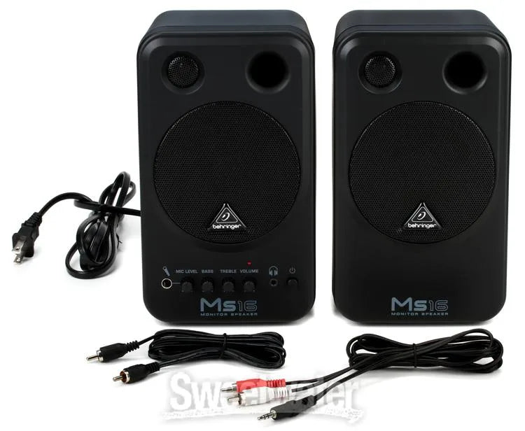 Behringer MS16 Powered Monitor Speaker - Pair