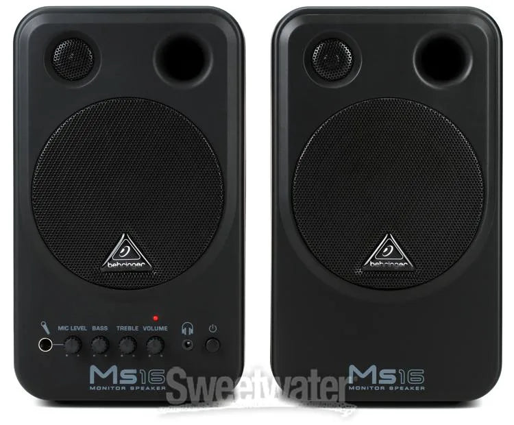 Behringer MS16 Powered Monitor Speaker - Pair