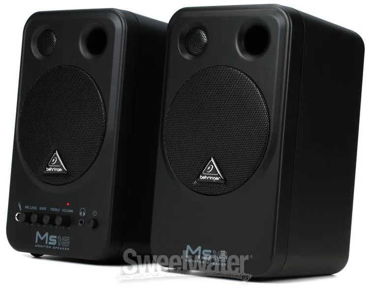 Behringer MS16 Powered Monitor Speaker - Pair