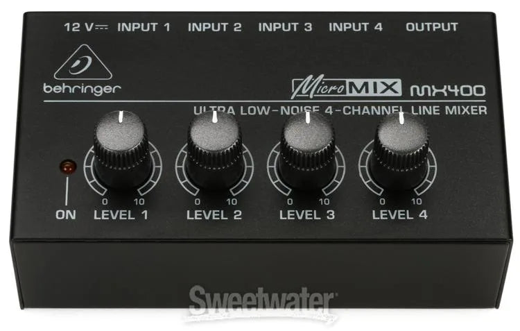 Behringer Micromix MX400 Ultra Low-Noise 4-Channel Line Mixer