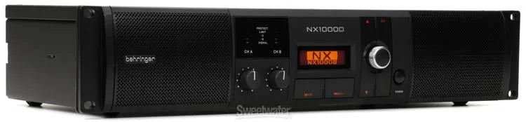 Behringer NX1000D Ultra-Light 1000w Class-D Power Amplifier with DSP and SmartSense Loudspeaker Impedance Compensation