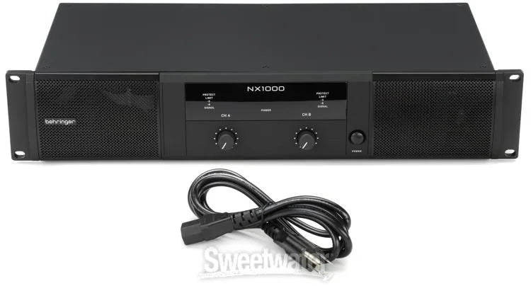 Behringer NX1000 Ultra-Lightweight 1000-Watt Class-D Power Amplifier with SmartSense Loudspeaker Impedance Compensation