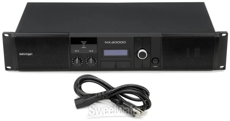 Behringer NX3000D Ultra-Light 3000w Class-D Power Amplifier with DSP and SmartSense Loudspeaker Impedance Compensation