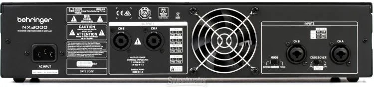 Behringer NX3000 Ultra-Lightweight 3000-Watt Class-D Power Amplifier