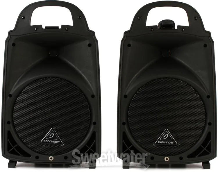 Behringer Europort PPA500BT Ultra-Compact Powered Speakers 500-Watt 6-Channel Portable PA System with Bluetooth Wireless Technology, Wireless Microphone Option, KLARK TEKNIK Multi-FX Processor and FBQ Feedback Detection