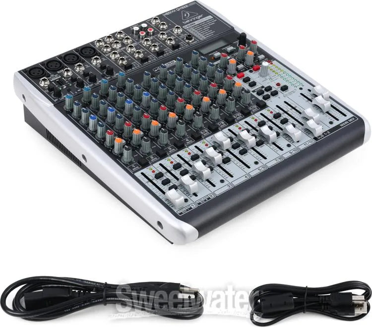 Behringer Xenyx QX1622USB Premium 16-Input 2/2-Bus Mixer with XENYX Mic Preamps and Compressors, Klark Teknik Multi-FX Processor, Wireless Option and USB/Audio Interface