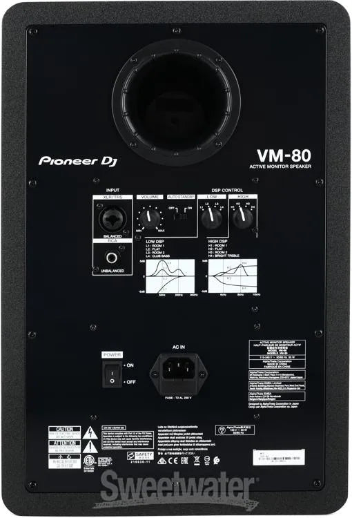 Pioneer VM80, 8” Powered Monitor Speaker - Single Unit