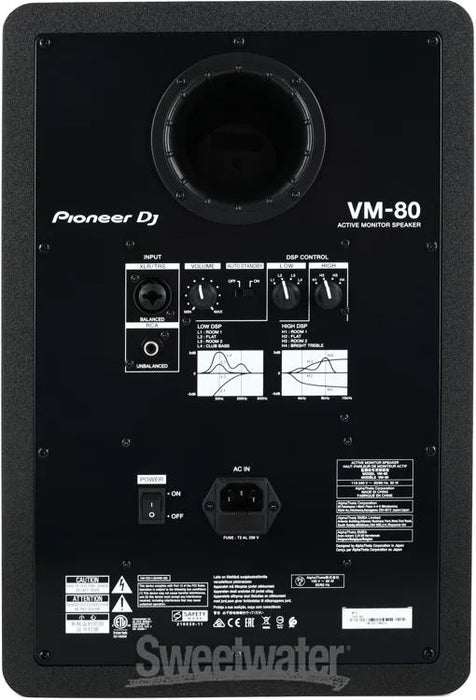 Pioneer VM80, 8” Powered Monitor Speaker - Pair