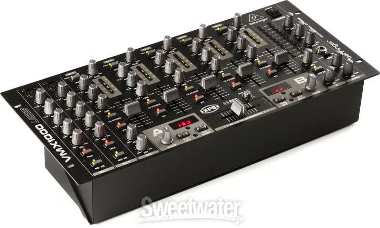 Behringer Pro Mixer VMX1000USB Professional 7-Channel Rack-Mount DJ Mixer with USB/Audio Interface, BPM Counter and VCA Control