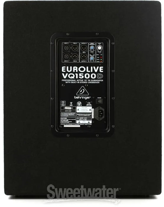 Behringer EUROLIVE VQ1500D, 500W 15 inch Powered Subwoofer - Each