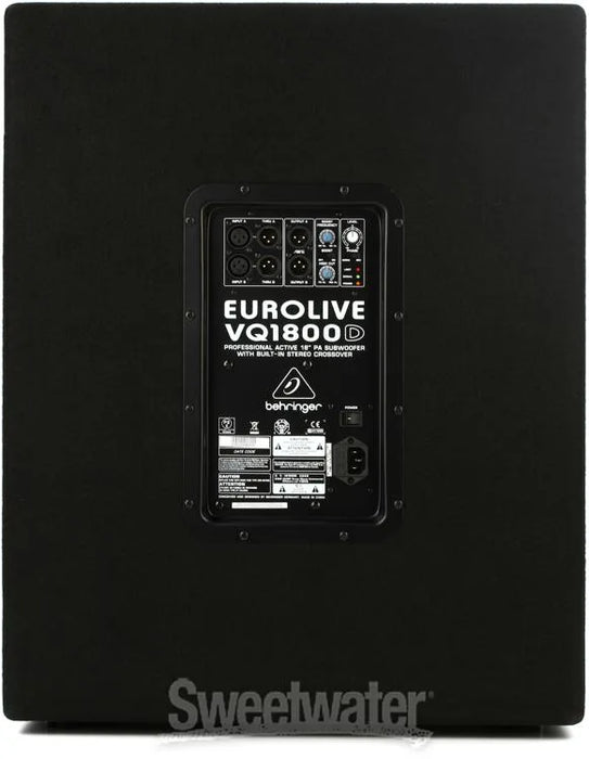 Behringer EUROLIVE VQ1800D 500W 18 inch Powered Subwoofer - Each