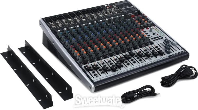 Behringer Xenyx X2442USB Premium 24-Input 4/2-Bus Mixer with XENYX Mic Preamps and Compressors, British EQ, 24-Bit Multi-FX Processor and USB/Audio Interface