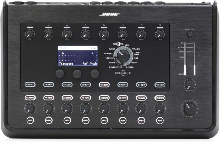 Bose T8S Tone Match Mixer Compact 8-Channel Interface Dynamic and Effective