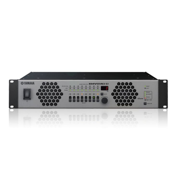 Yamaha XMV8140D 8x140W Power Amplifier Dante Models For Larger Venues Where Long Distance Cabling Is Required