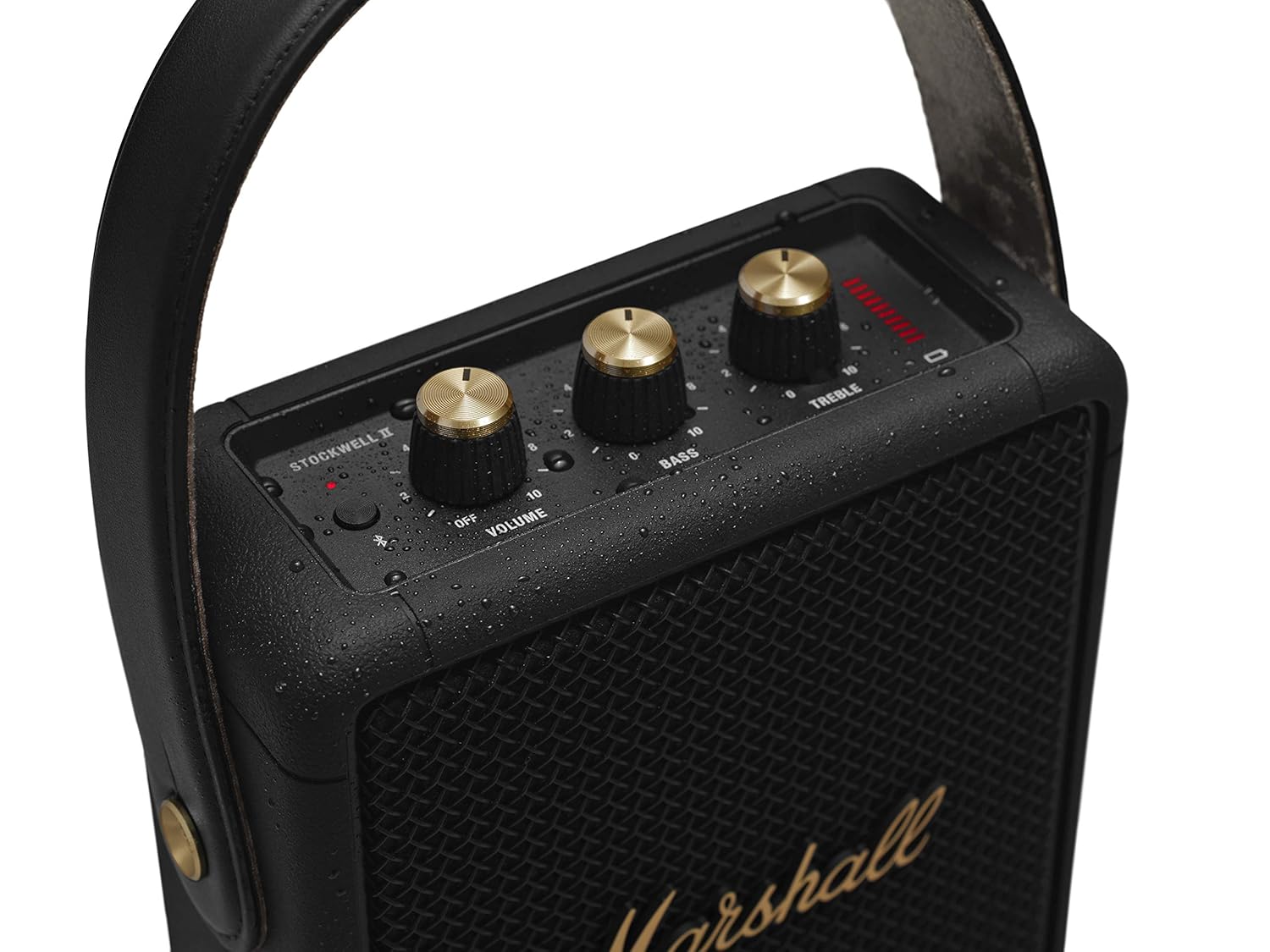Marshall Stockwell II Portable Bluetooth Speaker with 20+ Hours of Portable Playtime, (360° Sound), Water-Resistant (IPX4)