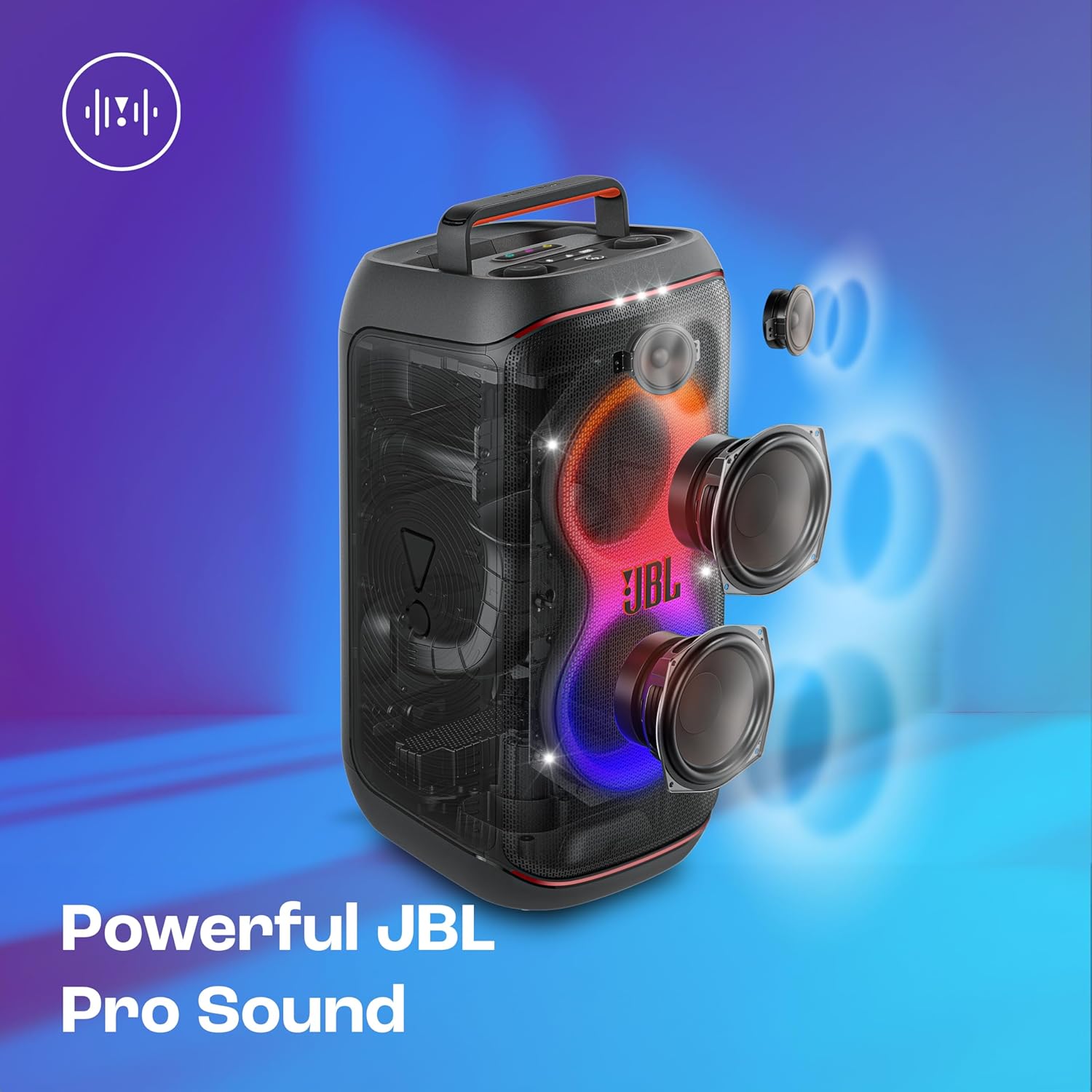 JBL Partybox Club 120 Wireless Bluetooth 160W Party Speaker, AI Sound Boost