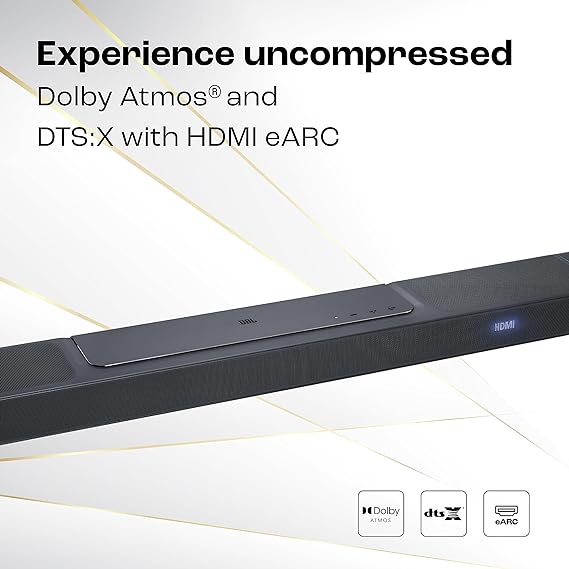 JBL Bar 1300 1170W 11.1.4 Channel Truly Wireless Soundbar with True Dolby Atmos, 10"  Wireless Subwoofer - Set