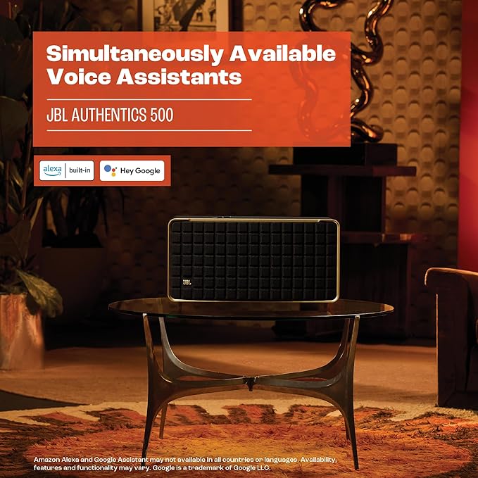 JBL Authentics500 270W Wireless Home Speaker with Bluetooth, Voice Control, and Dolby Atmos - Each