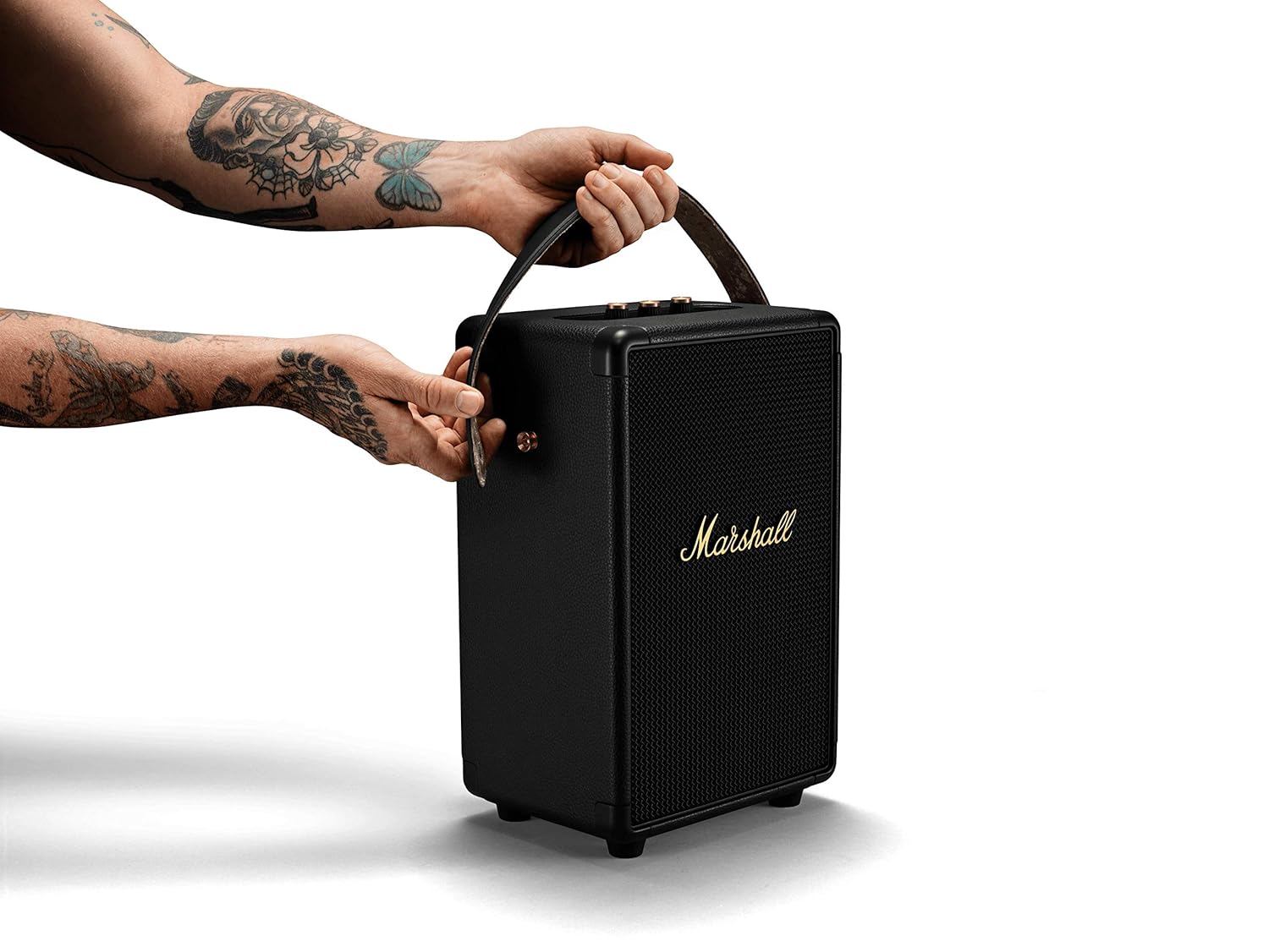 Marshall Tufton 80W Wireless Bluetooth Portable Speaker with 20+ Hours of Playtime,Built with a Rugged, Roadworthy Design and IPX2 Water Resistance,