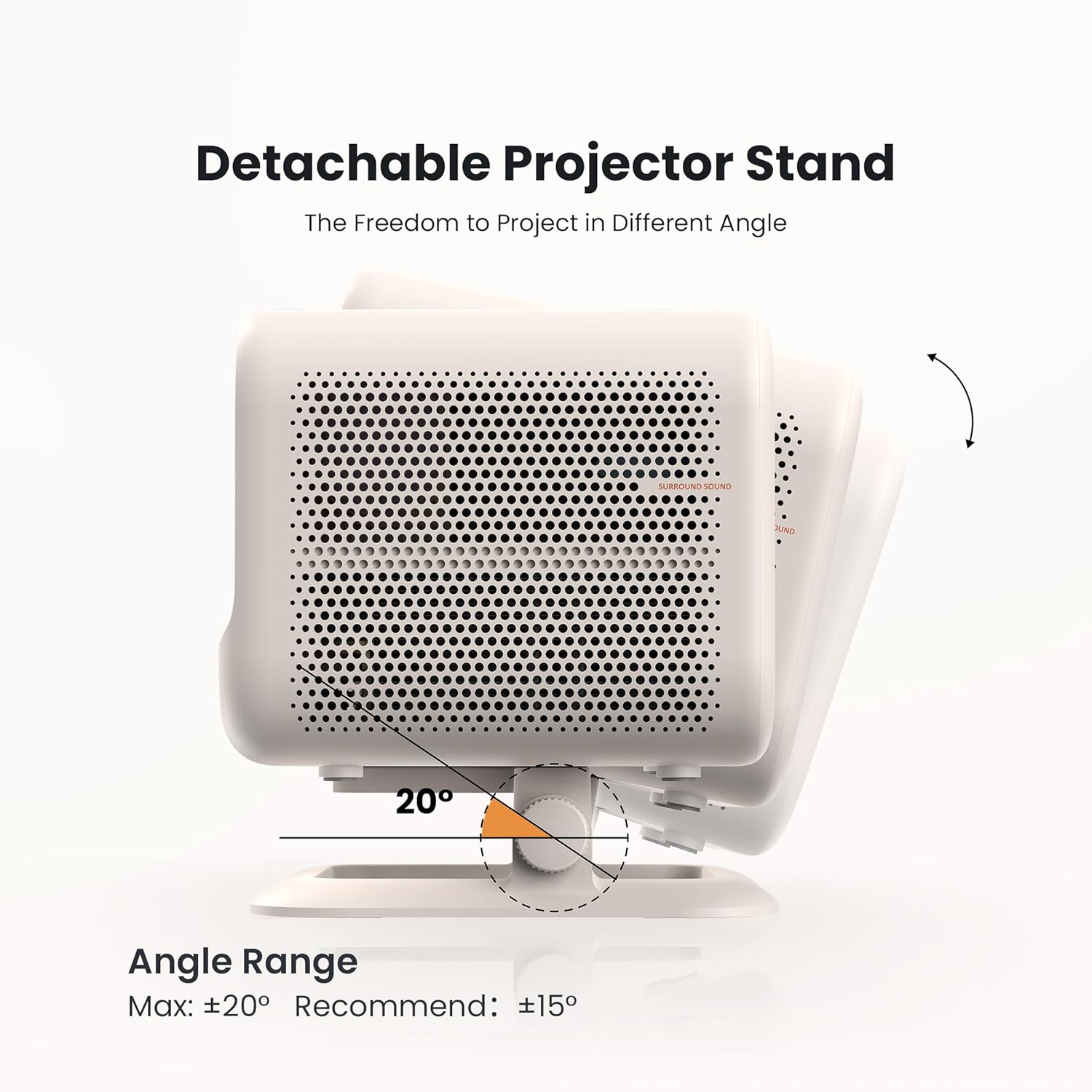 Yaber L2 Plus 4K Portable Outdoor Projector with WiFi 6 & Bluetooth, Seamless Autofocus