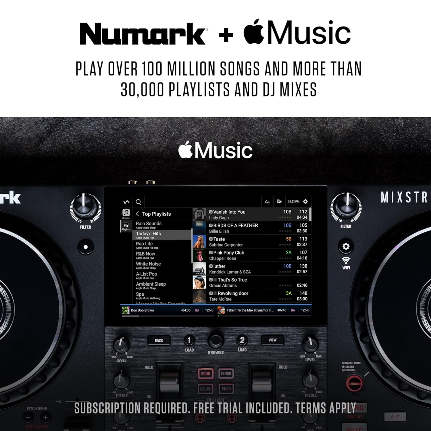 Numark Mixstream Pro + Standalone Streaming DJ Controller with Amazon Music