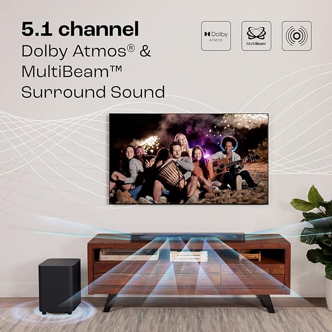 JBL Bar 500 Pro Dolby Atmos® Soundbar 590W with Wireless Subwoofer, 5.1 Channel - Set