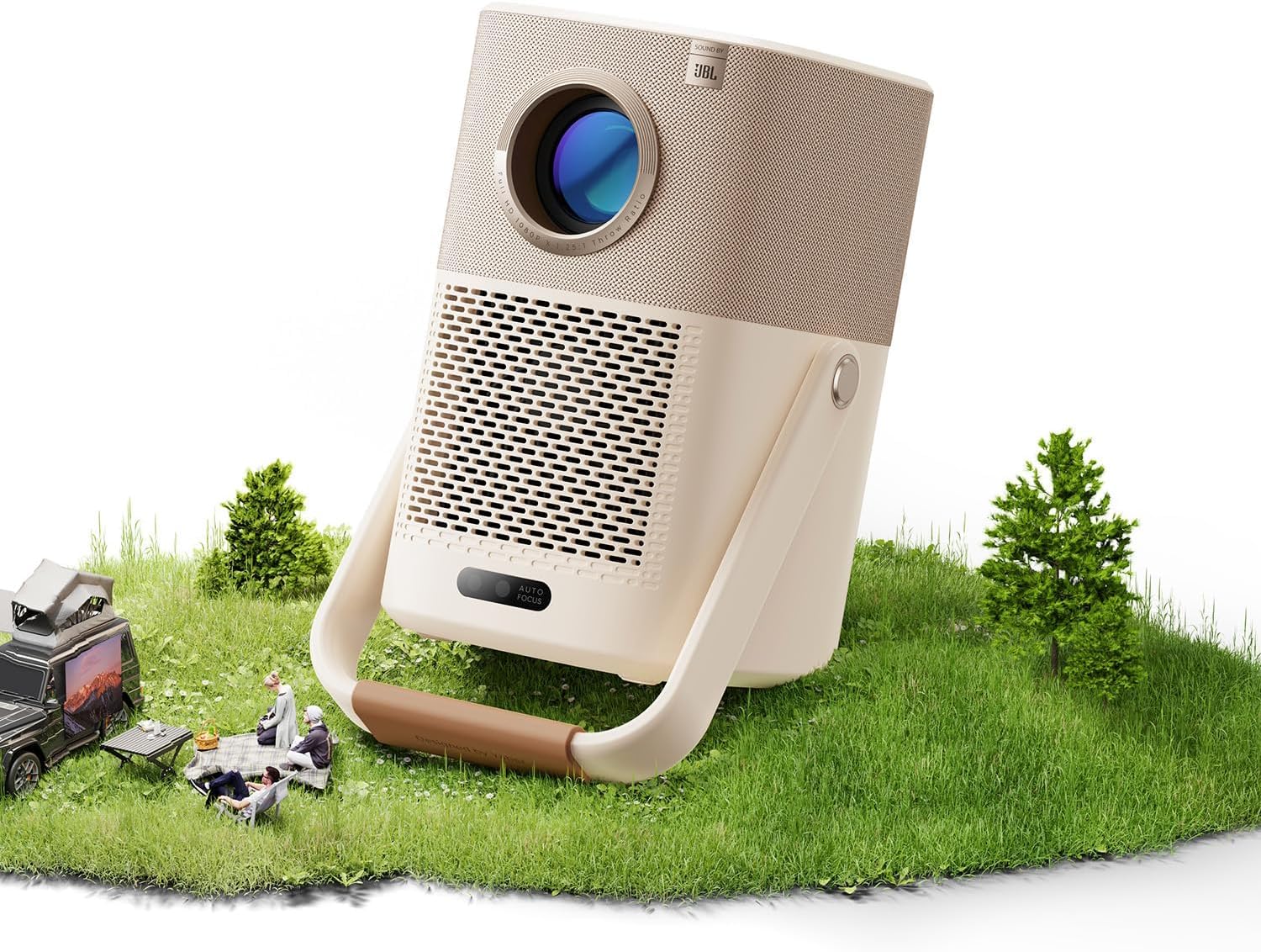 Yaber T2 Plus Outdoor Projector with WiFi 6 and Bluetooth, Full HD 1080P Smart Movie Portable Projector for Indoor and Outdoor