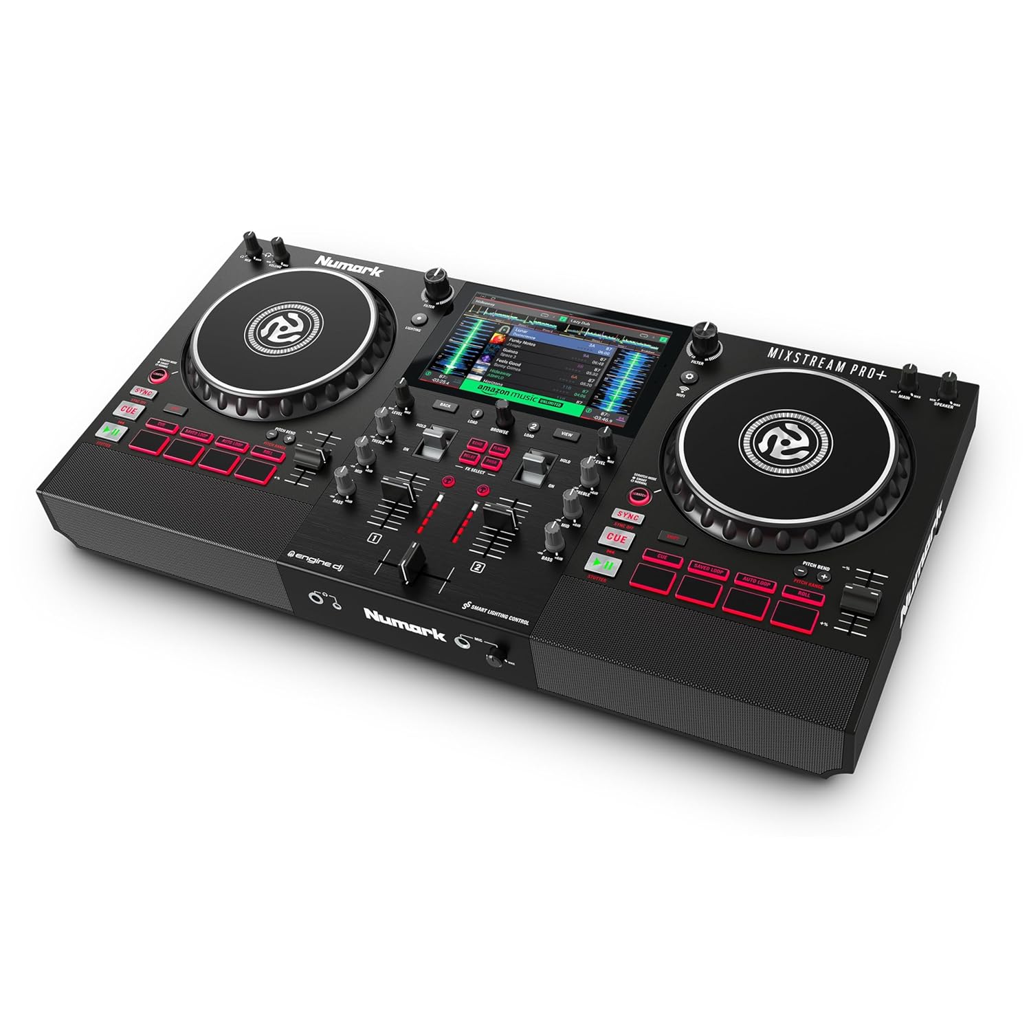 Numark Mixstream Pro + Standalone Streaming DJ Controller with Amazon Music