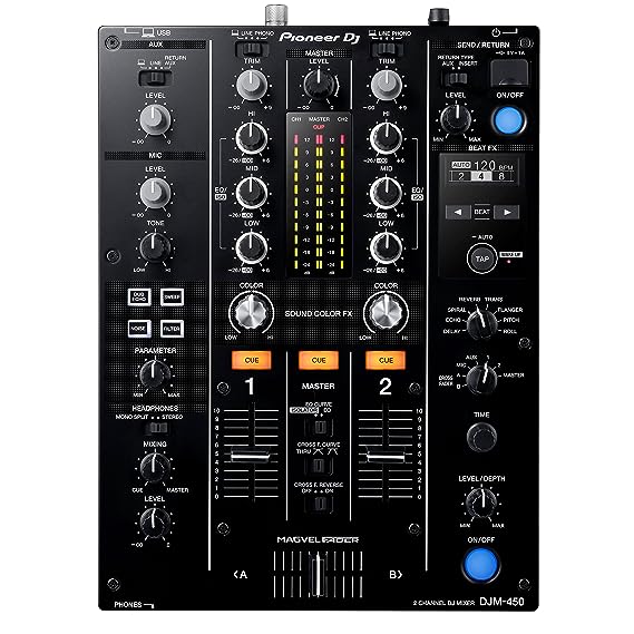 Pioneer DJM 450, 2-Channel DJ Mixer With Beat FX- Each