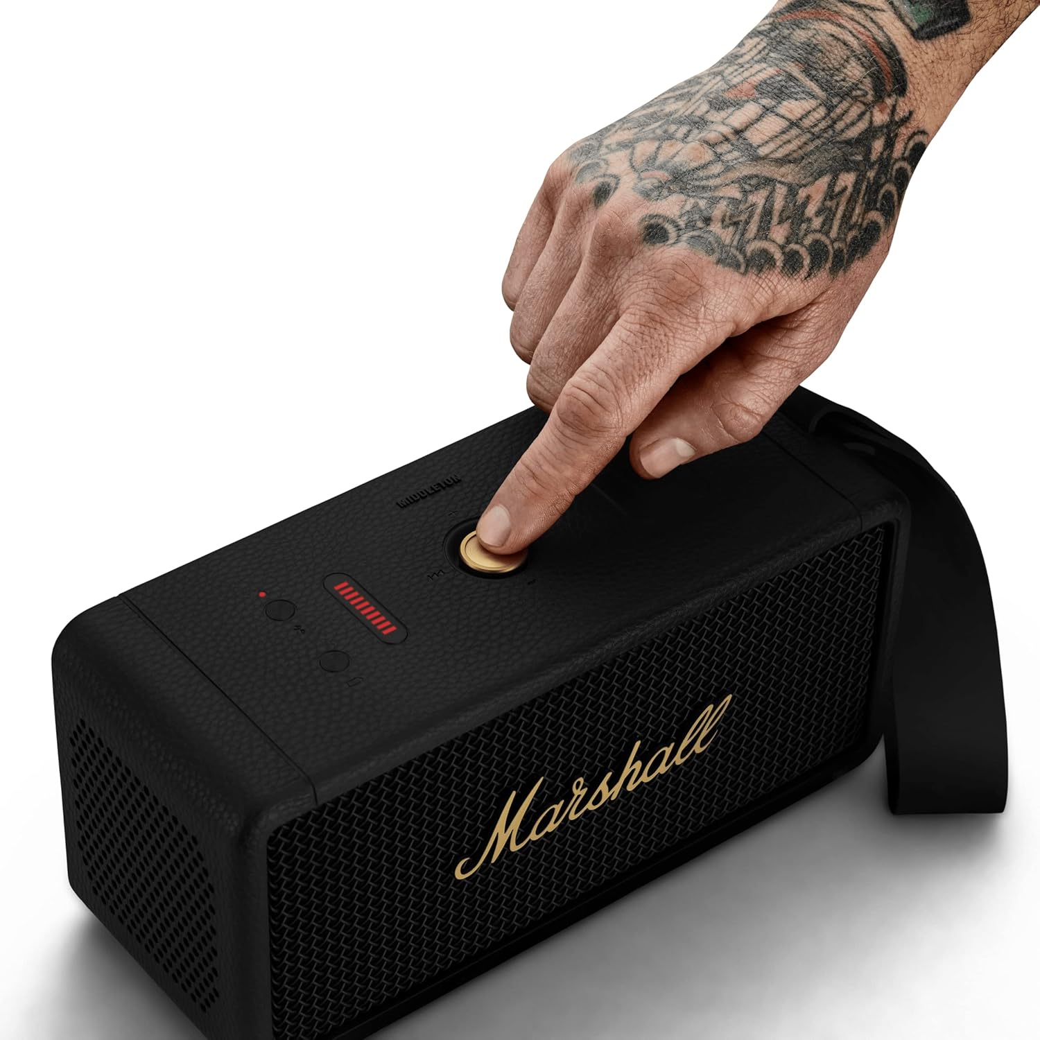 Marshall Middleton Portable Bluetooth Speaker with 20+ Hours of Portable Playtime, 360° Sound, Dust & Waterproof (IP67)
