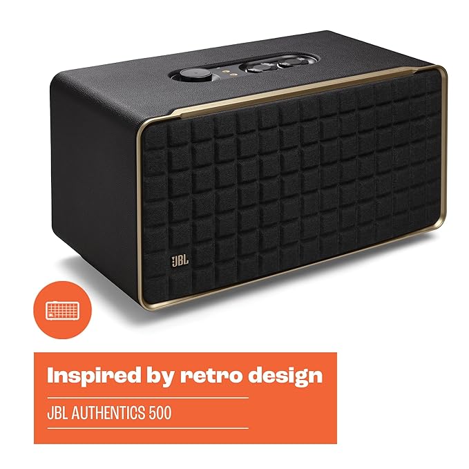 JBL Authentics500 270W Wireless Home Speaker with Bluetooth, Voice Control, and Dolby Atmos - Each